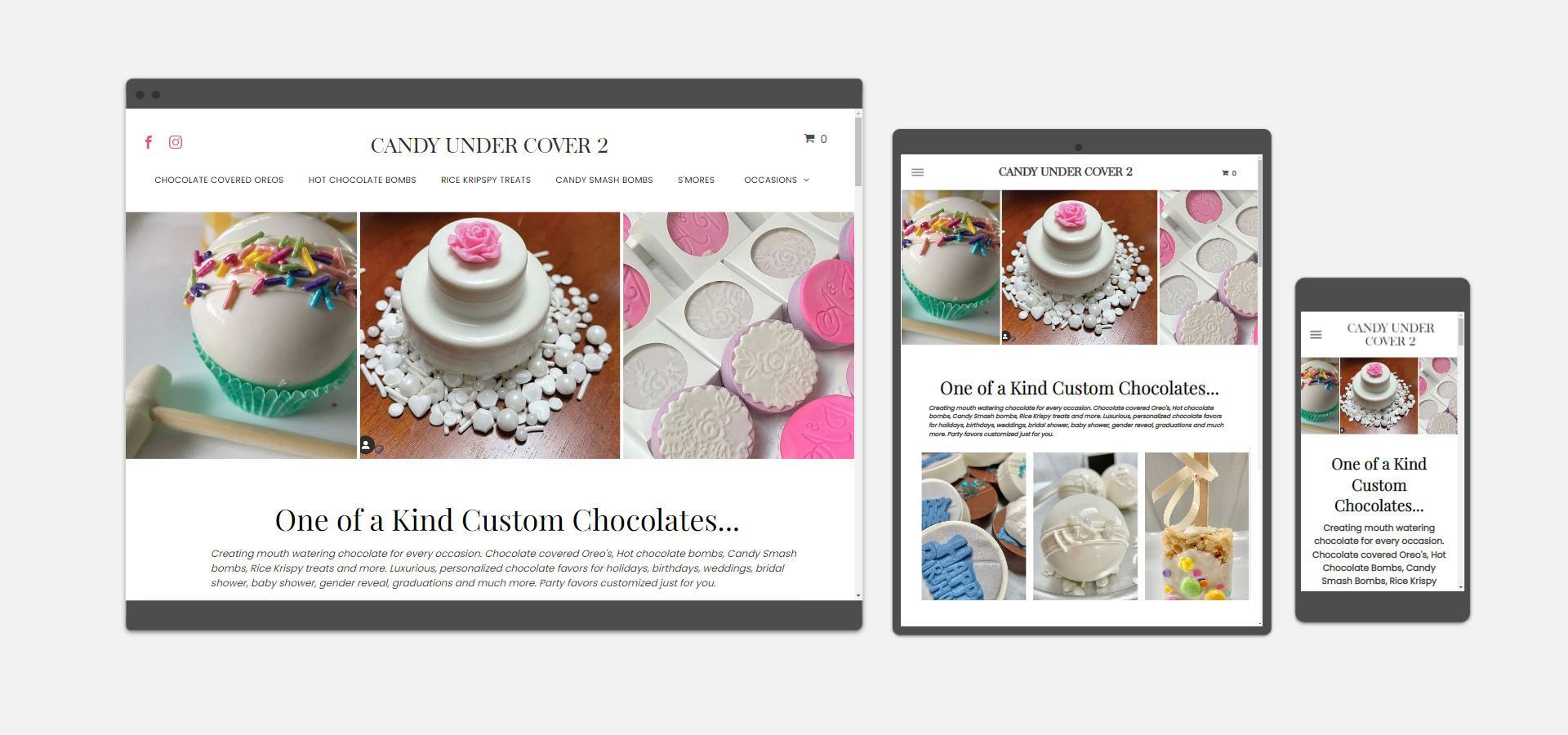 candy under cover responsive design local biz first