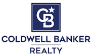 Coldwell Banker Realty logo with a white "CB" monogram in a blue square and text.