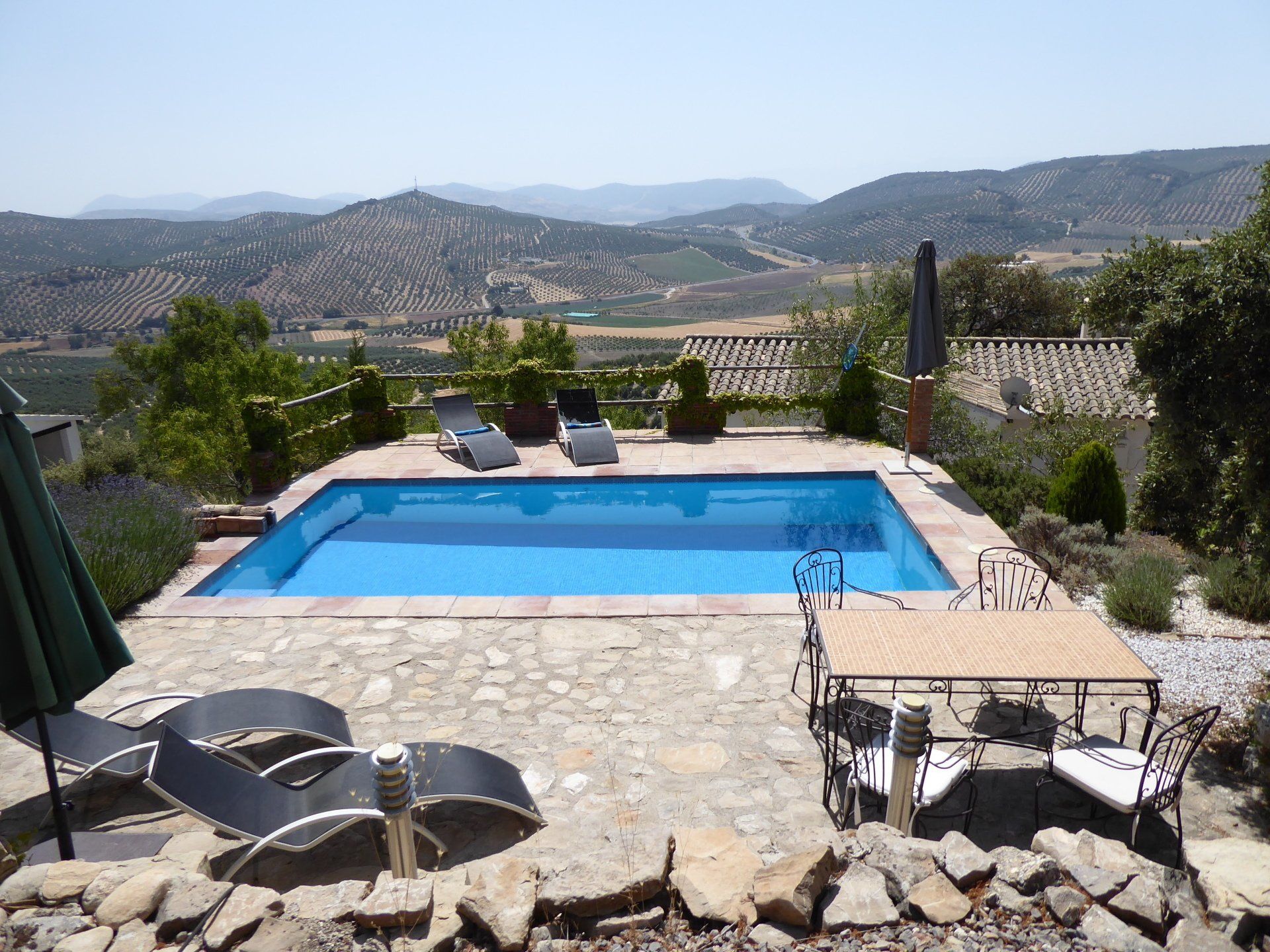 Pool at La Encina to rent with Rustic and Rural