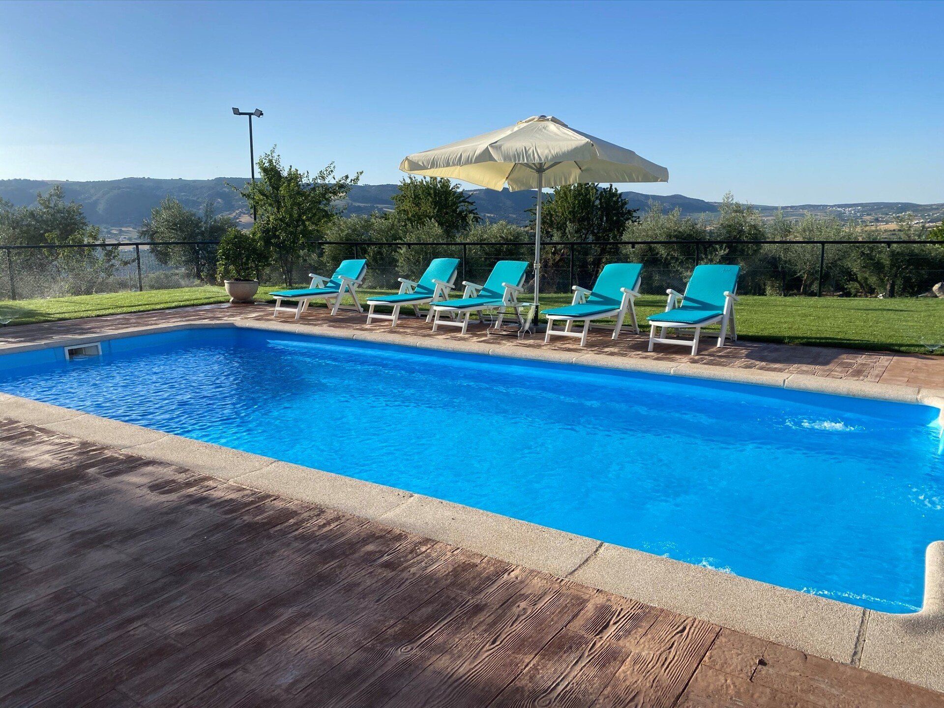 Pool at Villa Mora for rent with Rustic and Rural