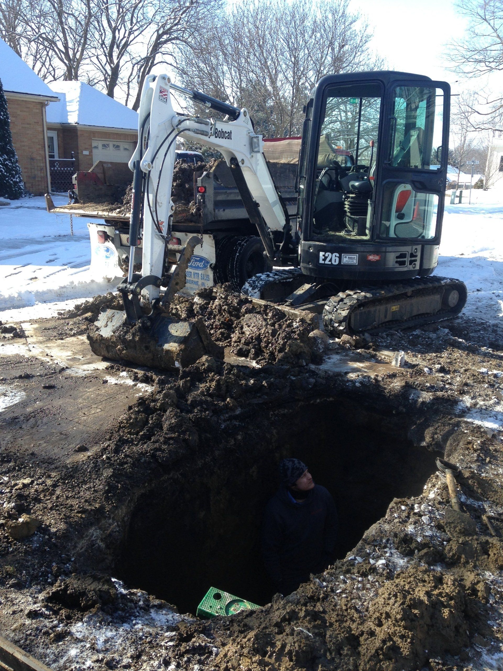 Winter waterline repair