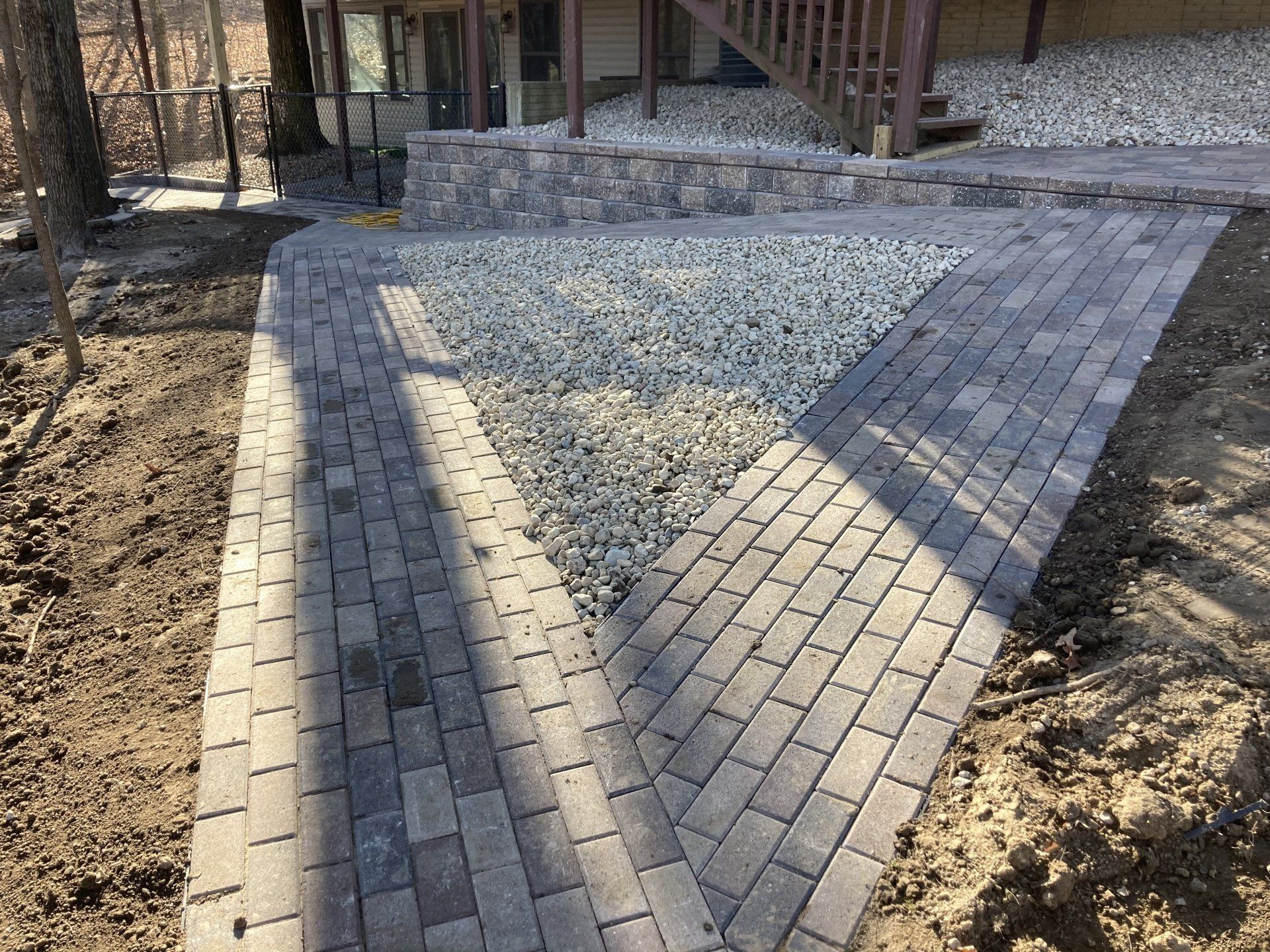 Unilock Hollandstone sidewalk