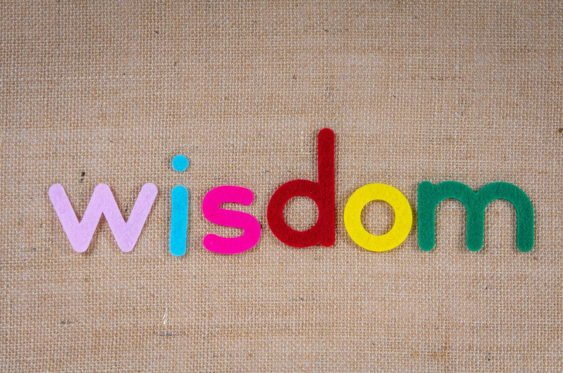 image of the word wisdom