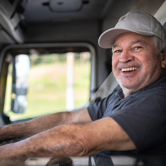 Smiling Hatrix Truck Driver
