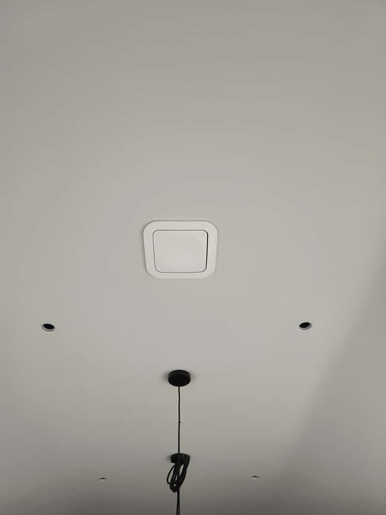 Photo of Installation of Wireless Access Point in ceiling