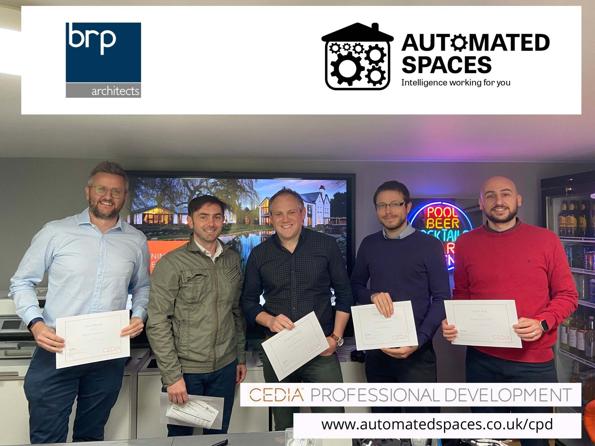 Photograph of BRP Architects attending a CPD at Automated Spaces