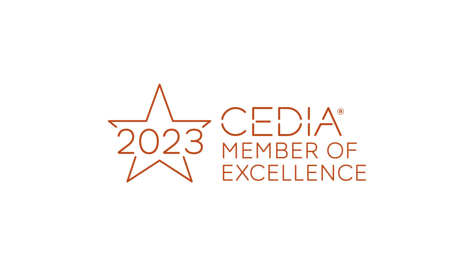 CEDIA Member of Excellence Logo