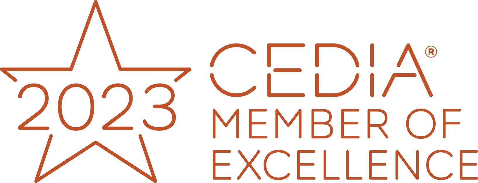 CEDIA Member of Excellence Logo