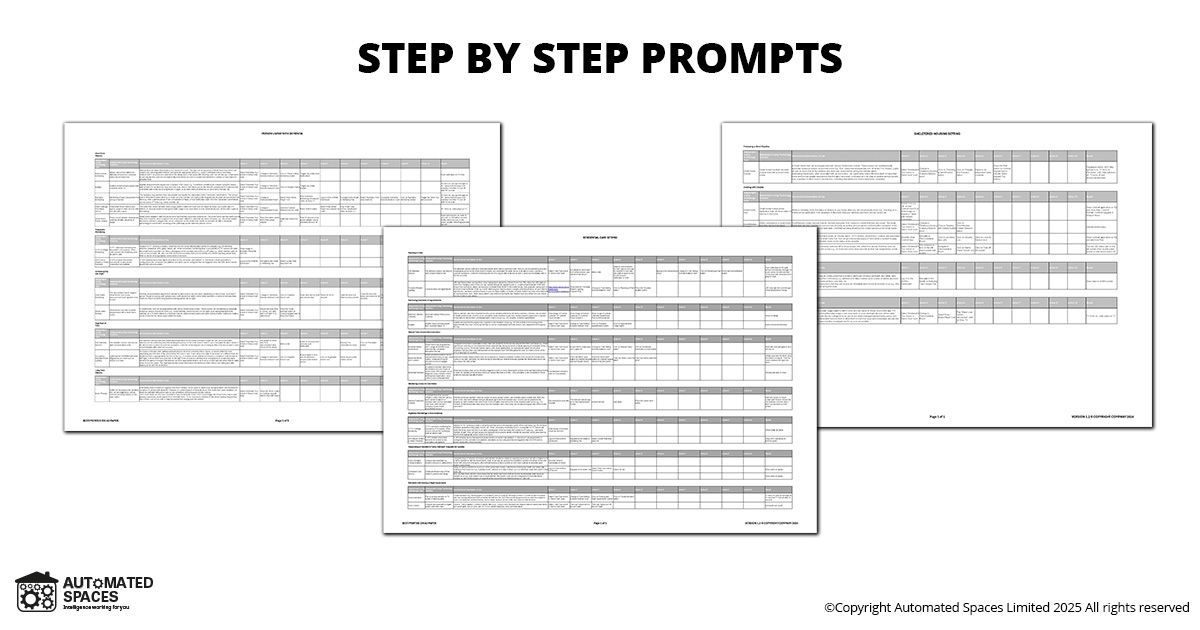 Handover documentation step by step prompts