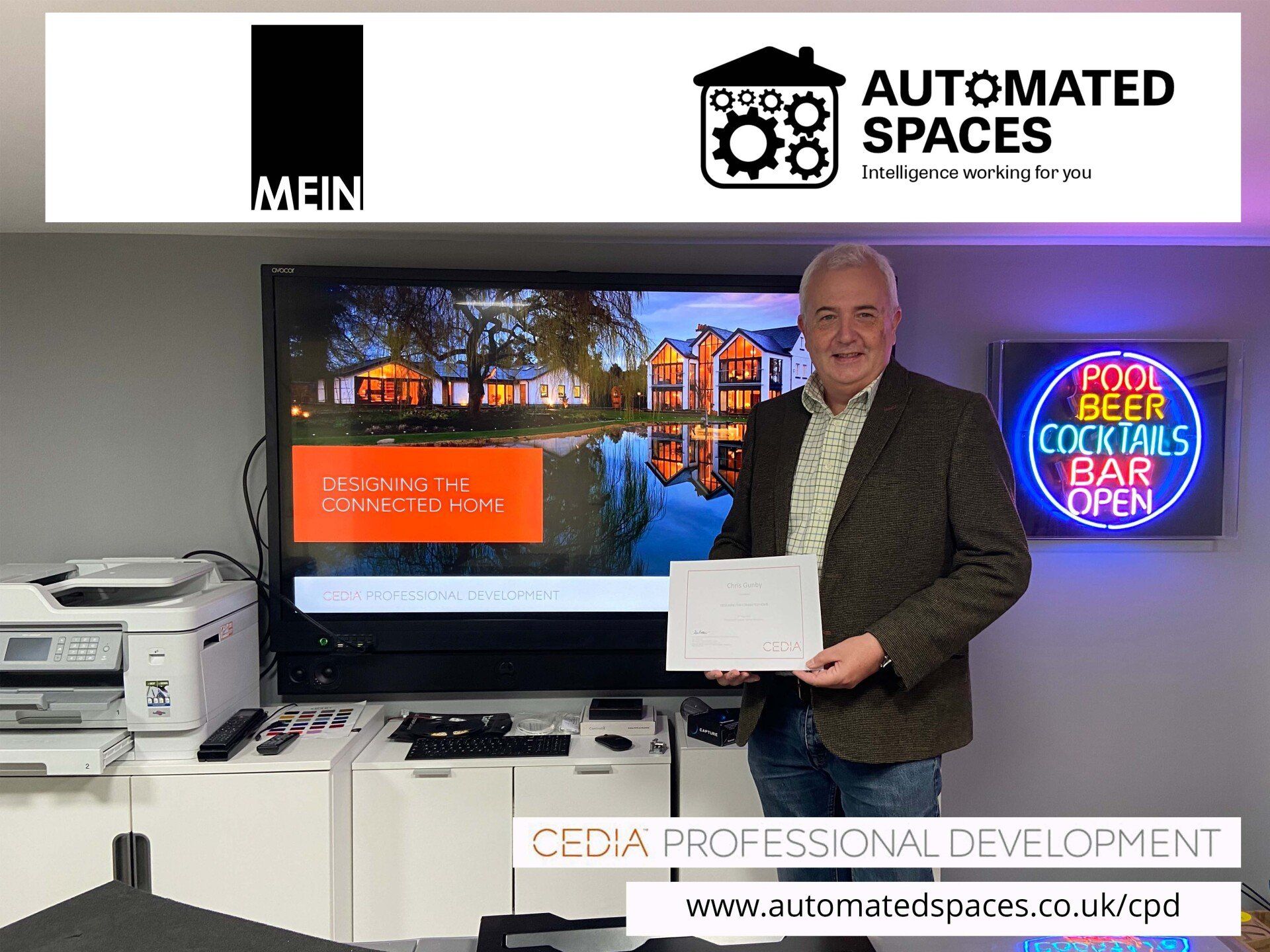 Photograph of Henry Mein Partnership Ltd attending a CPD at Automated Spaces