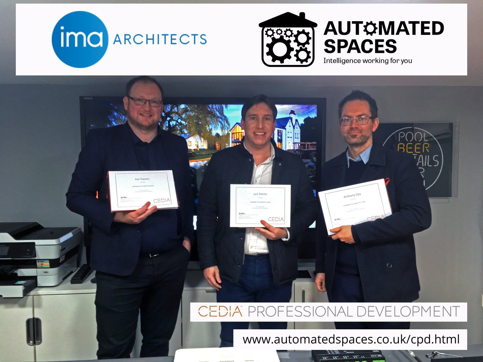 Photograph of IMA Architects attending a CPD at Automated Spaces