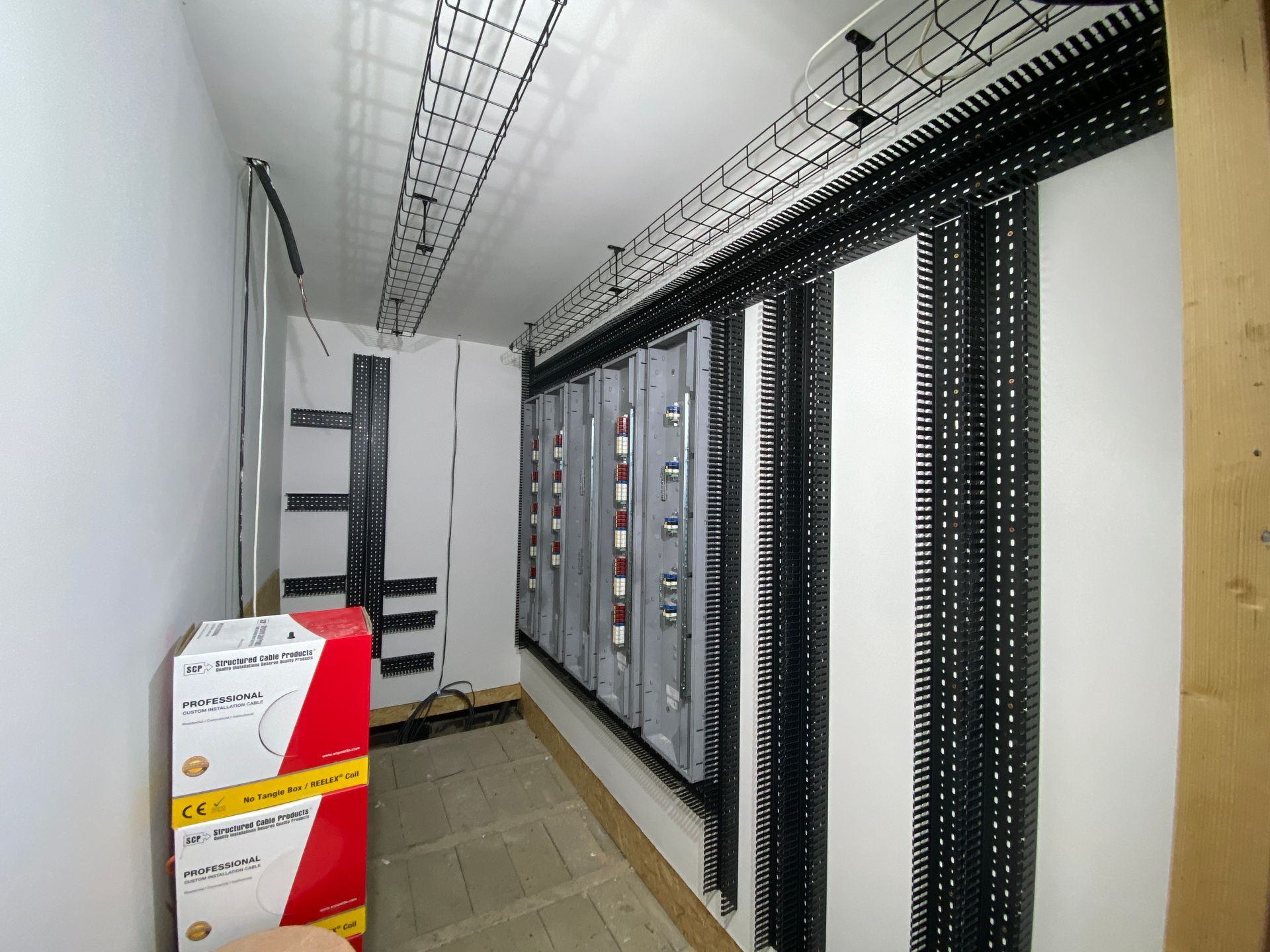 Photo of Installation of finger trunking