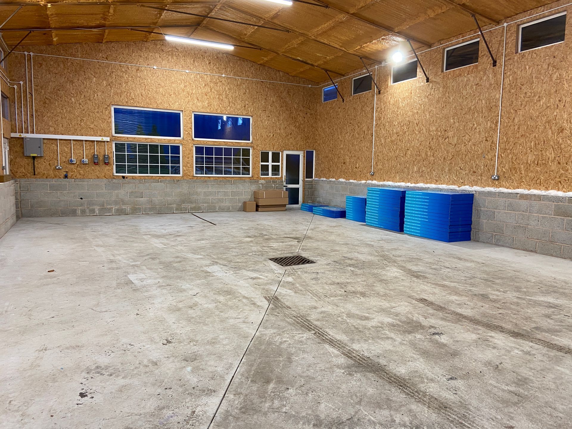 Photograph of workshop ready to commence pre-build