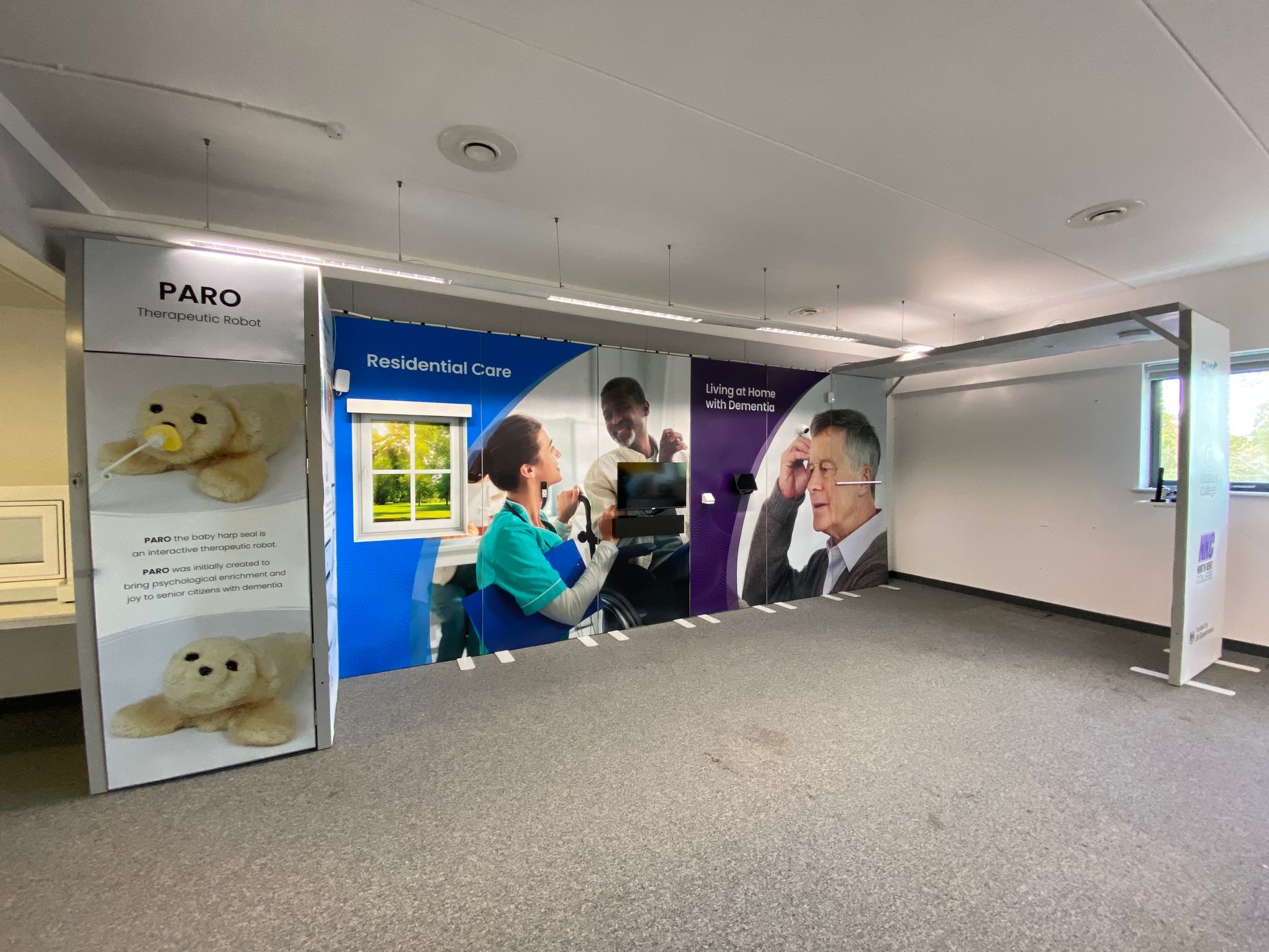 Photograph of demonstration suite at Dartford College