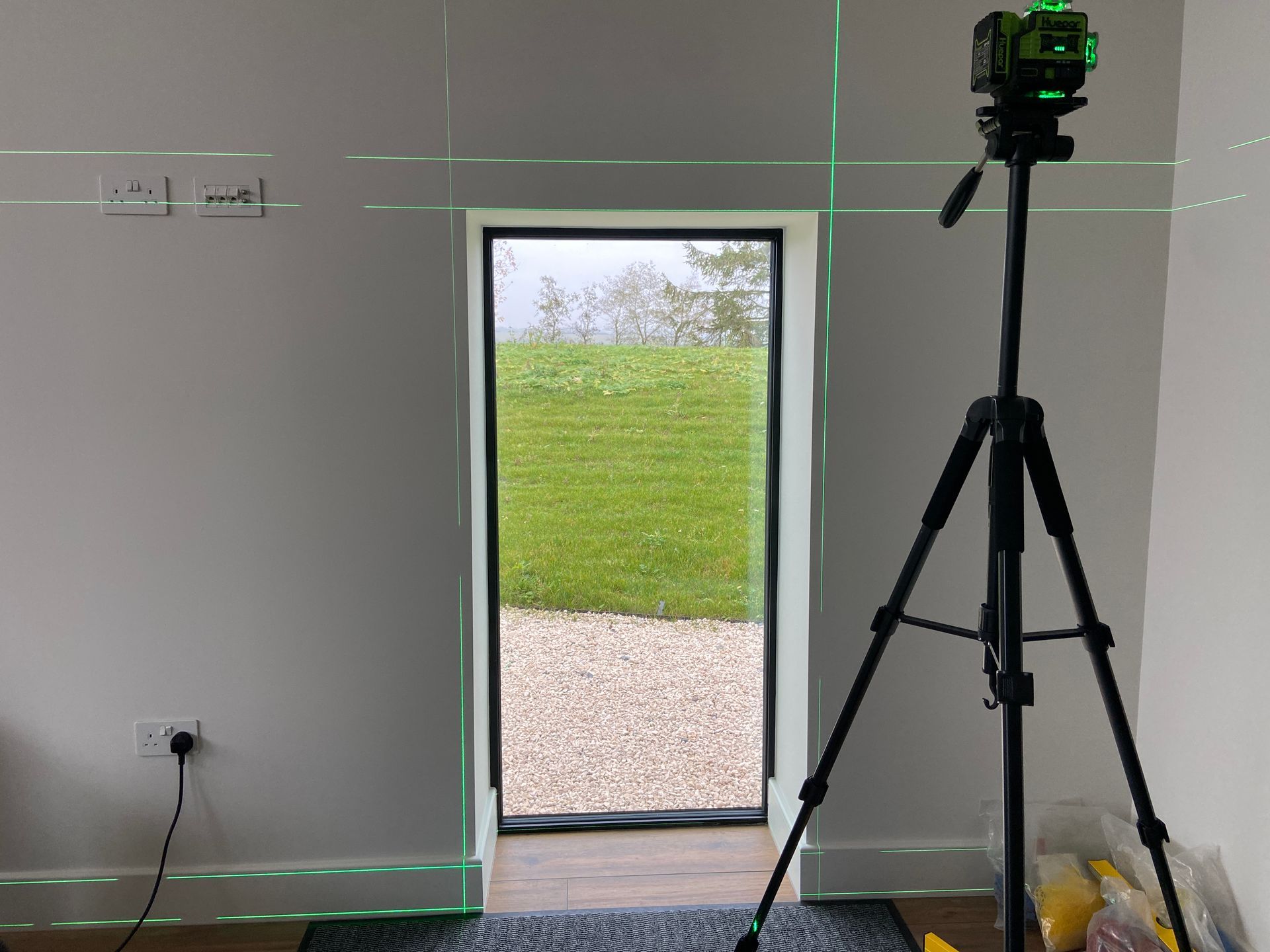 Photo of Installation of QMotion automated blind 