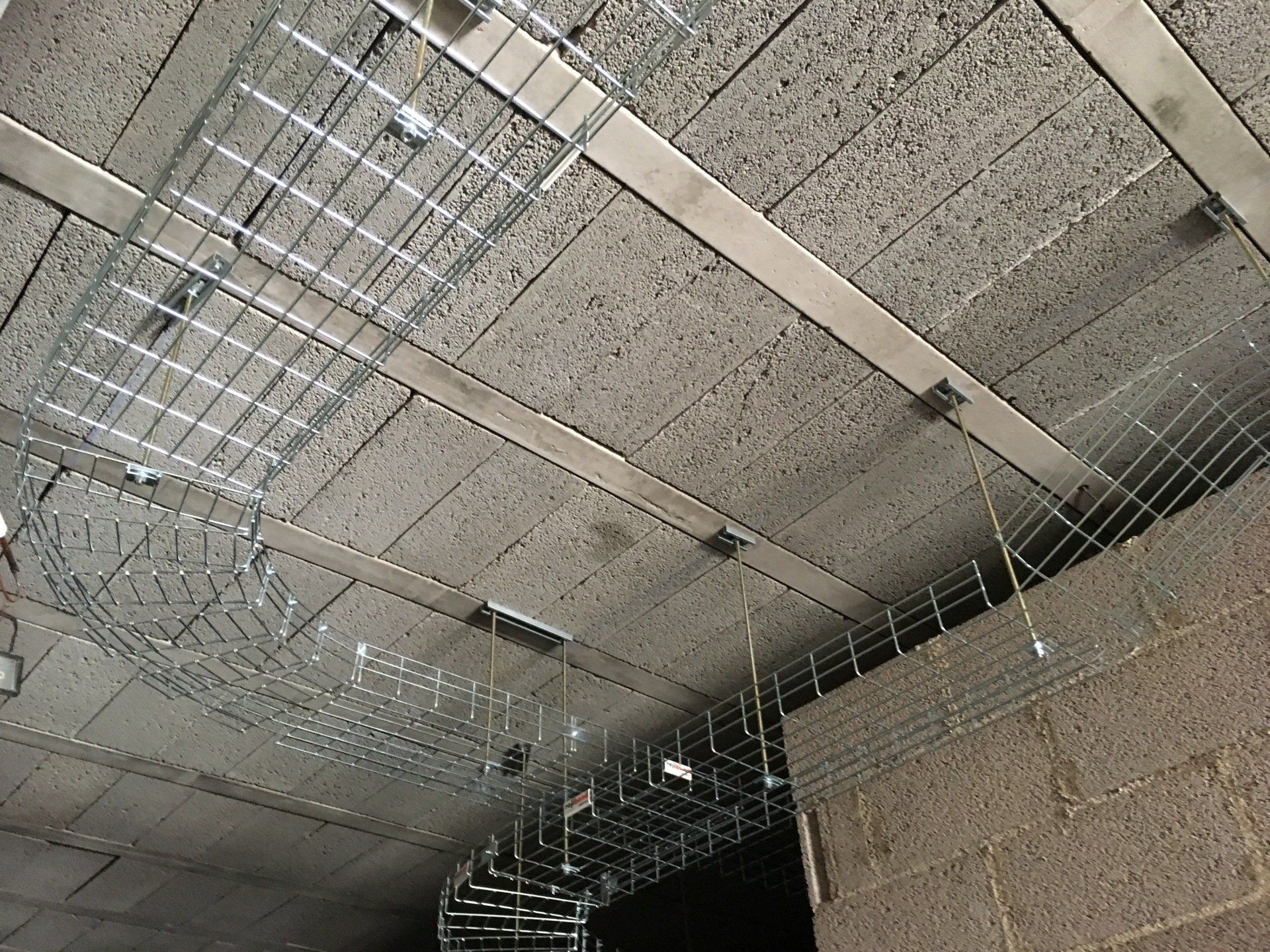 Photograph of basket tray on ceiling