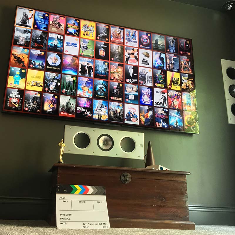 A photograph of media room