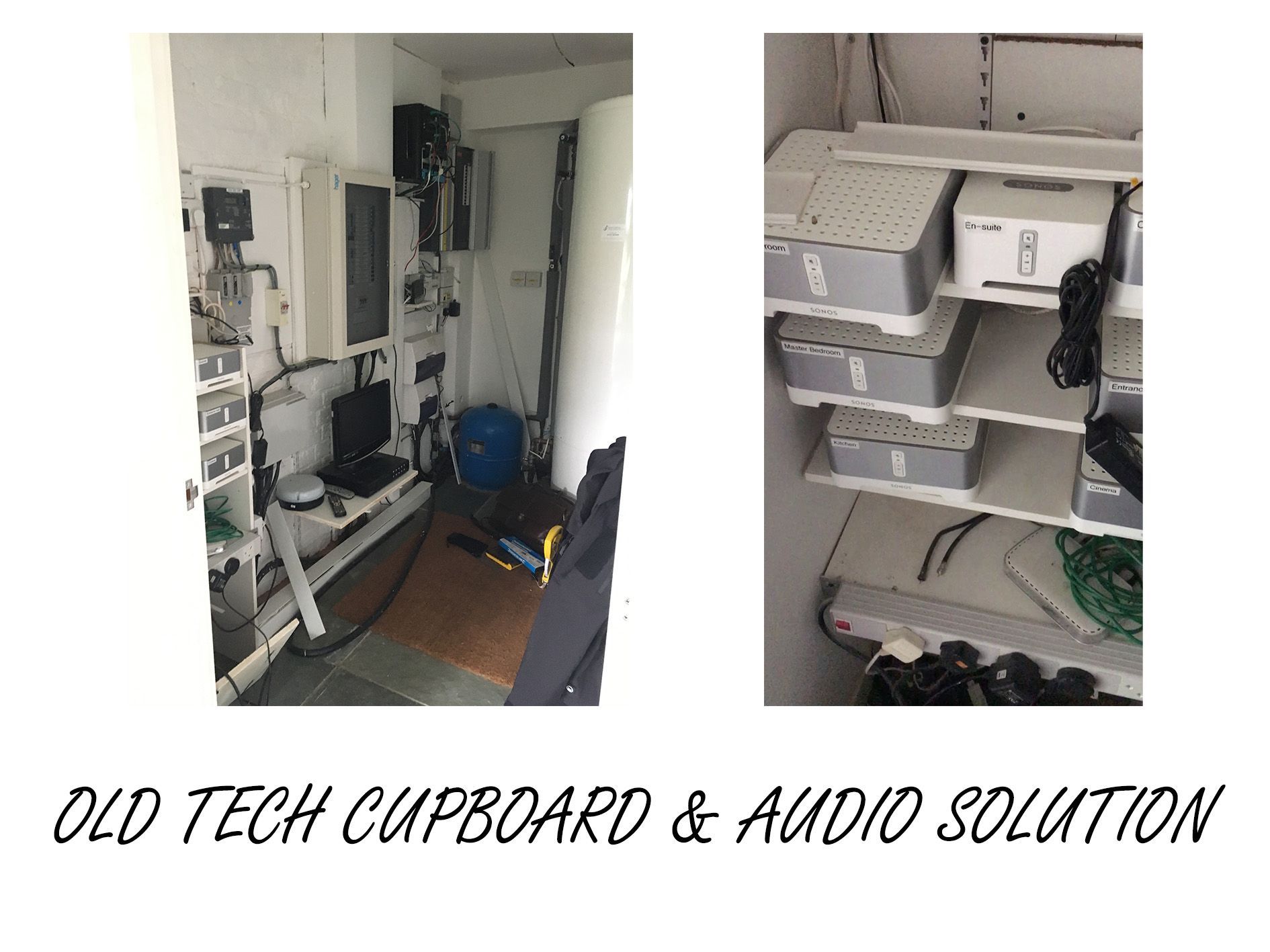 Old Tech Cupboard and Audio Solution