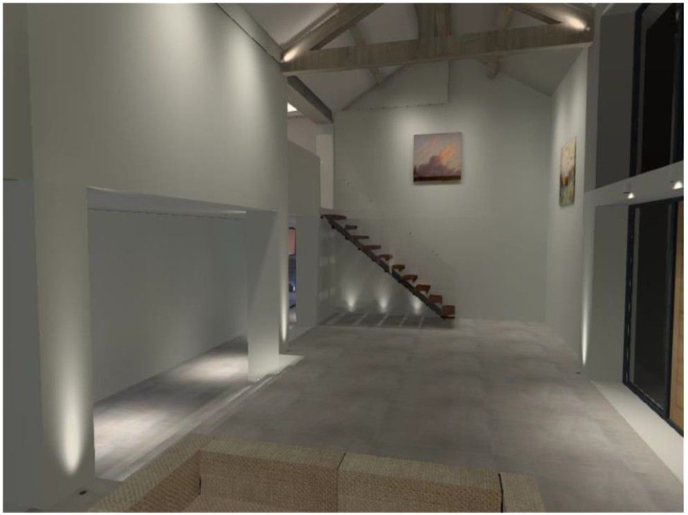 3D Render of Entrance Hall