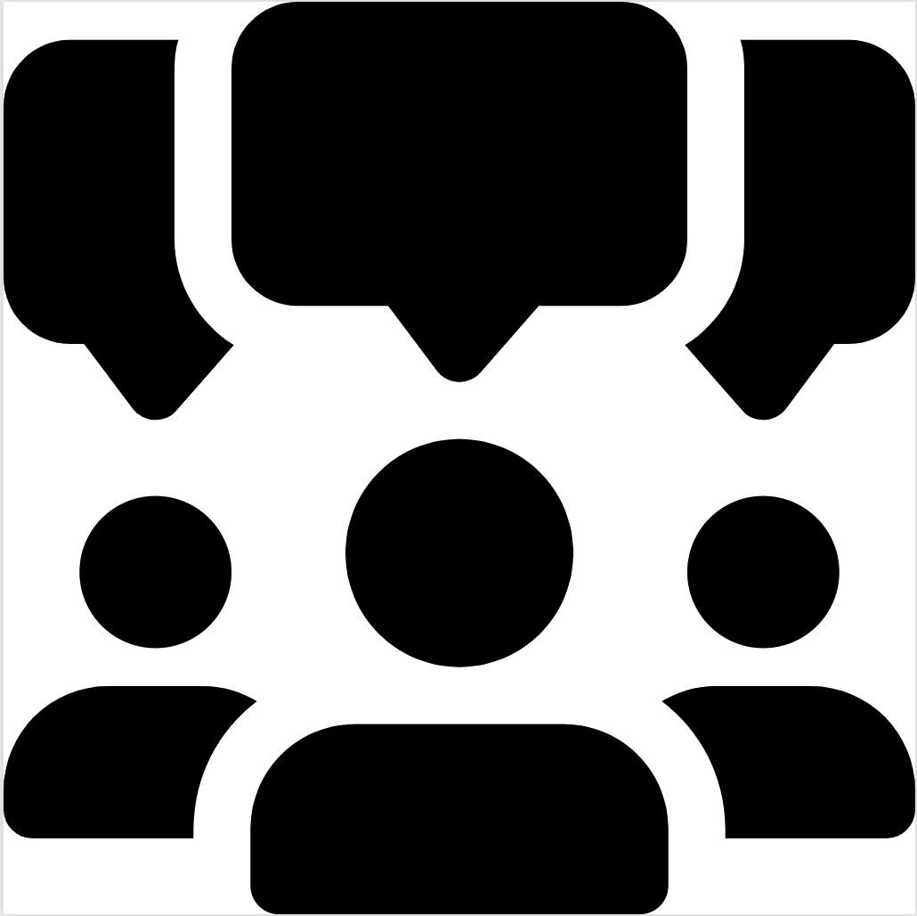 Icon of a people talking