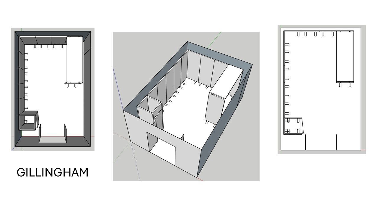 3D renders of proposed room layout at Gillingham College