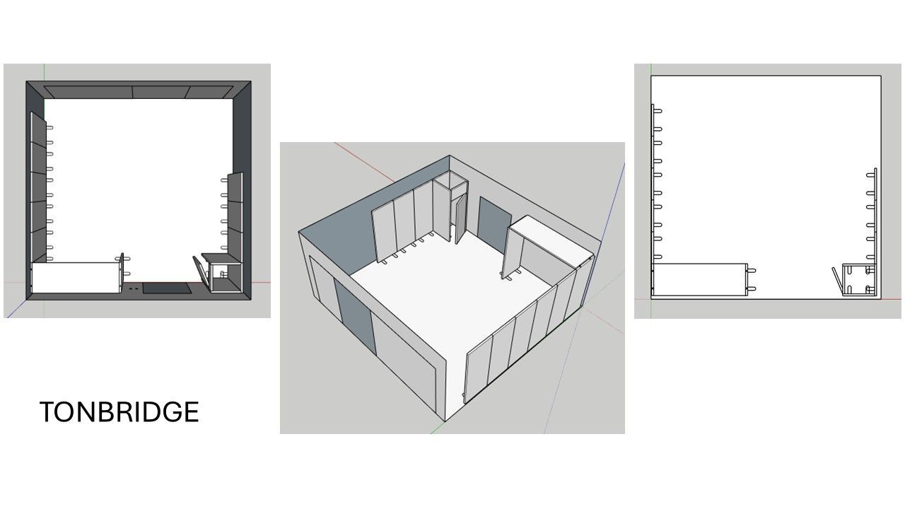 3D renders of proposed room layout at Tonbridge College