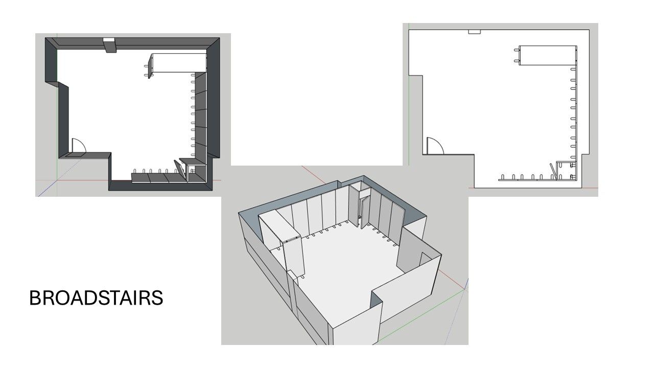 3D renders of proposed room layout at Broadstairs College