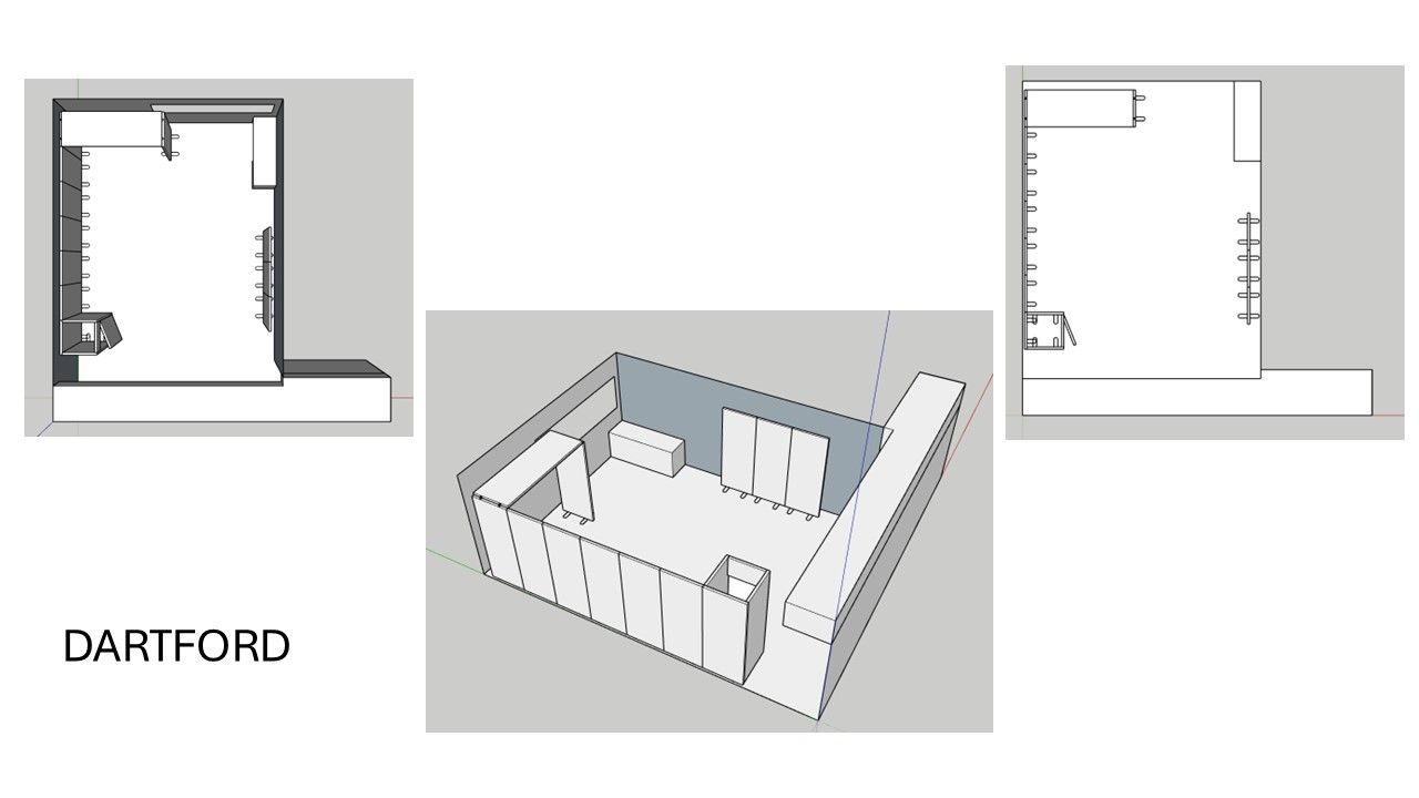 3D renders of proposed room layout at Dartford College