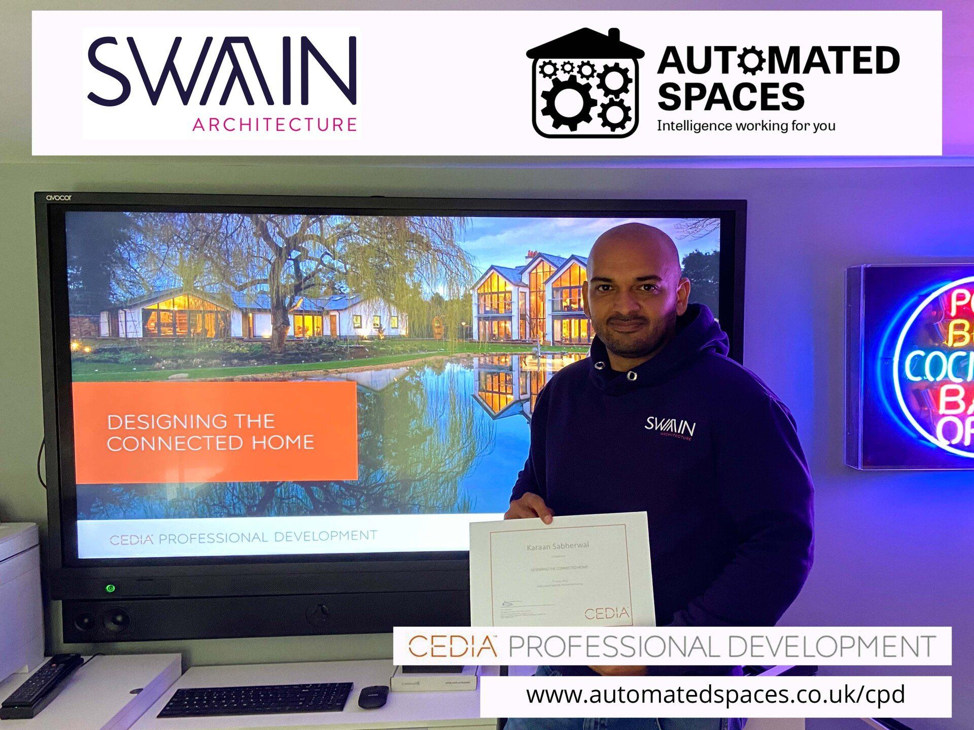 Photograph of Swain Architecture attending a CPD at Automated Spaces