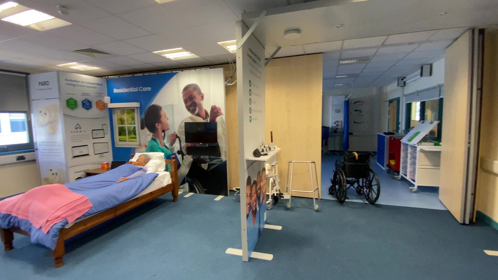 Photograph of demonstration suite at Canterbury College