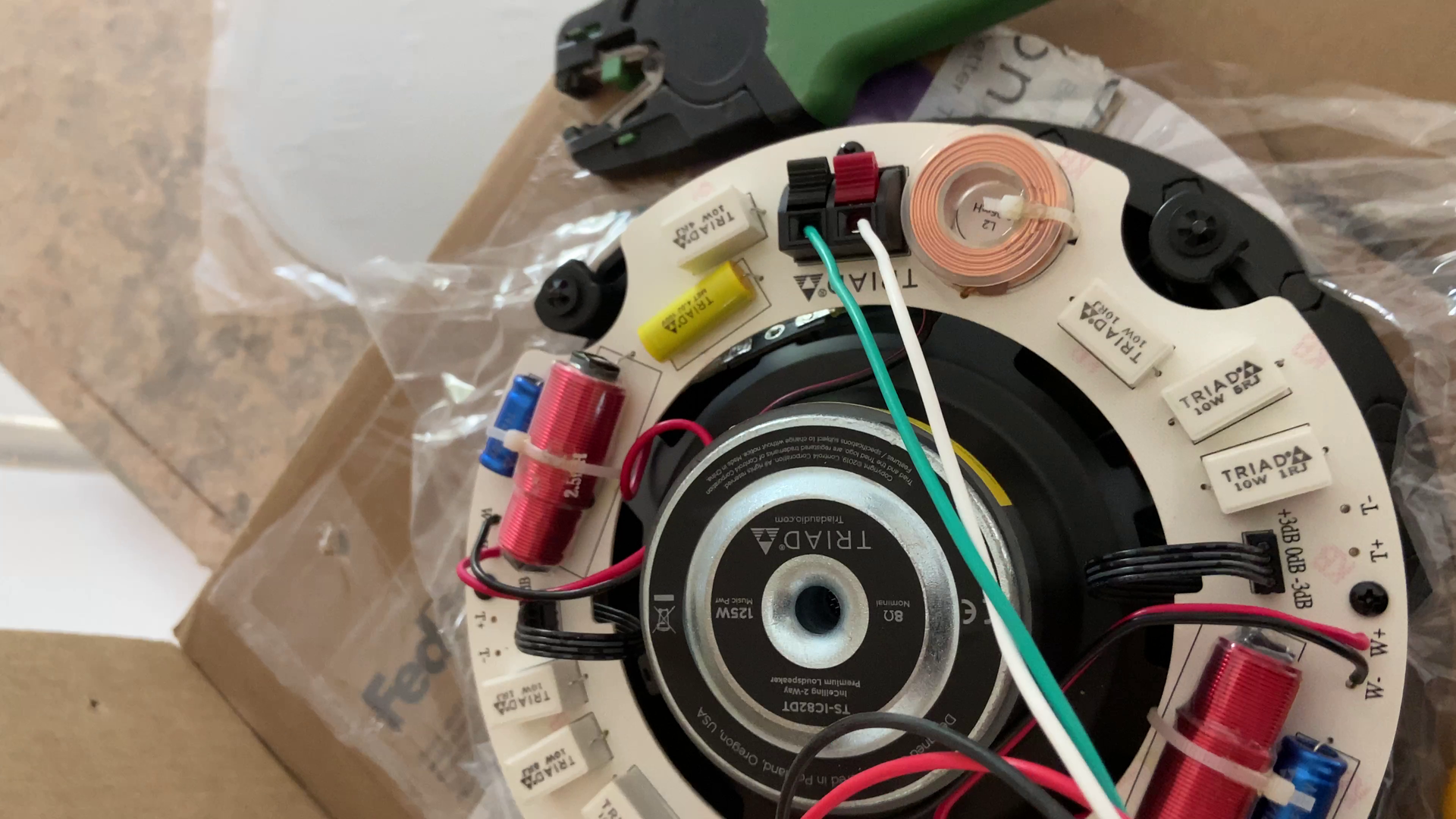 Photo of Installation of stereo speaker 