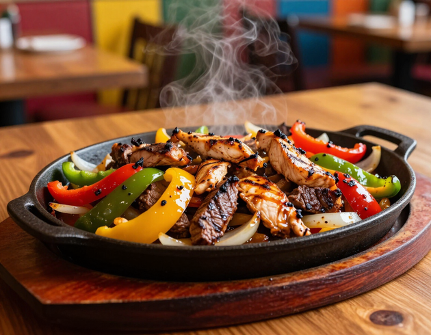 Fajitas and Plates