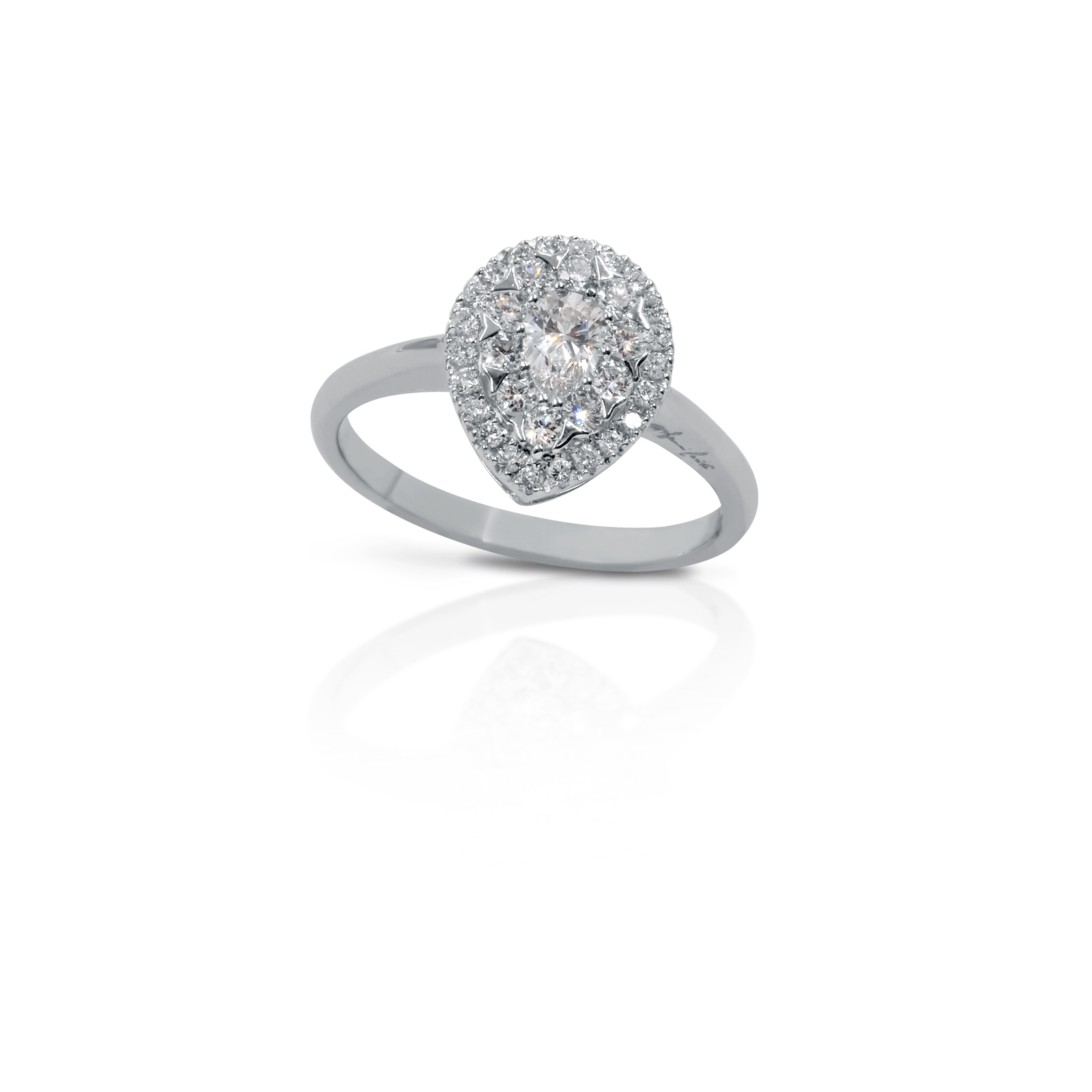 Anello  in oro bianco  diamanti Gianni Carità FA2360 - Gioielleria Marulla Rimini