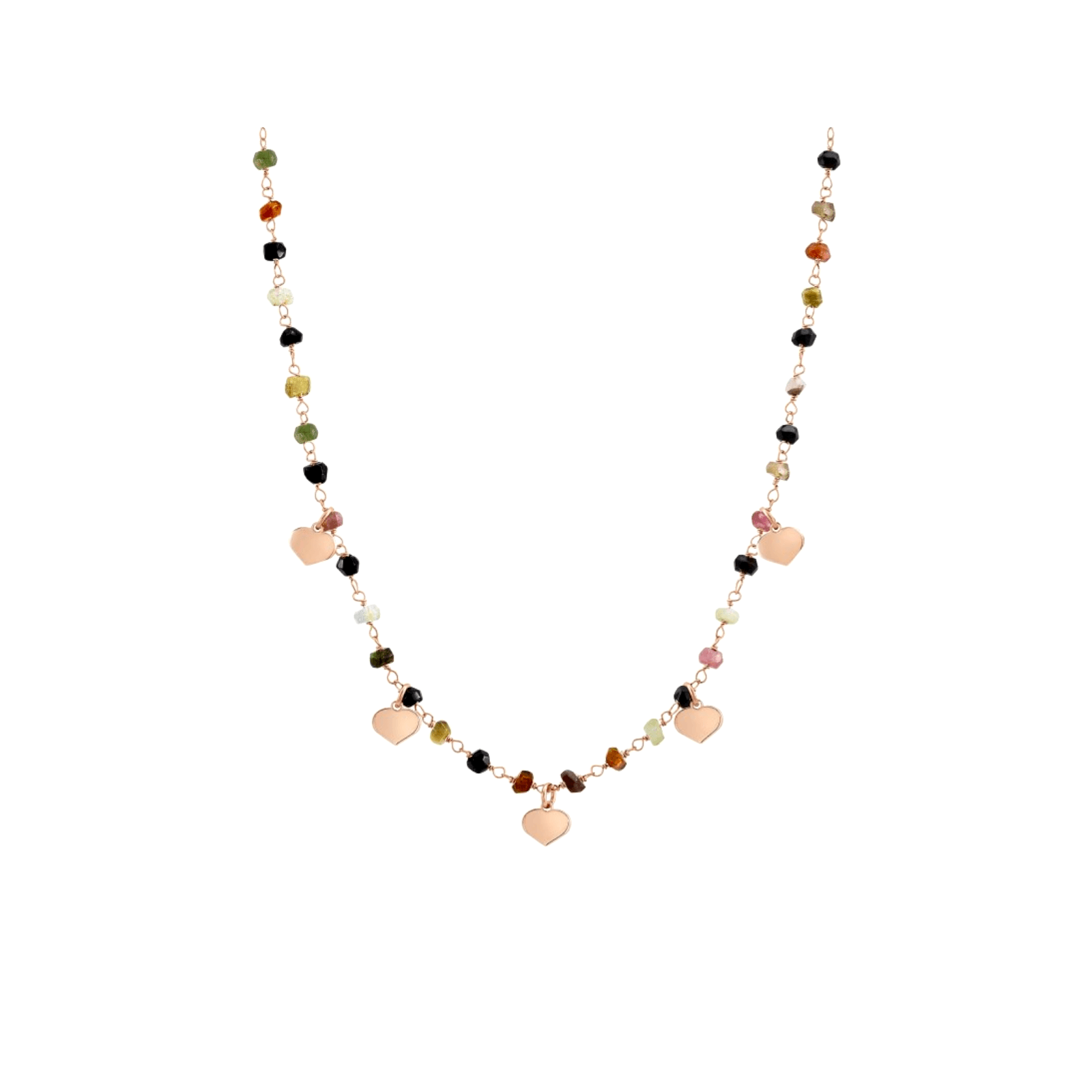 Collana corta Mon Amour con cuori e pietre Nomination - Gioielleria Marulla Rimini