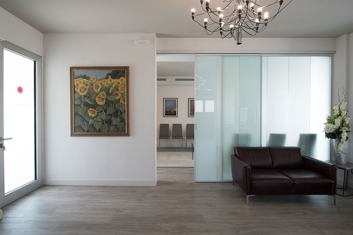 sala d'aspetto della casa funeraria a Crema