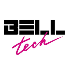 The bell tech logo is black and pink on a white background. | CB Wheels & Tires, 4x4, Suspension, Center