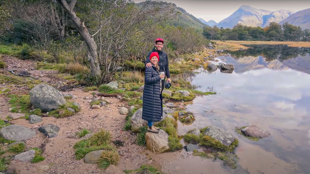 Couple Standing Next To Loch Etive