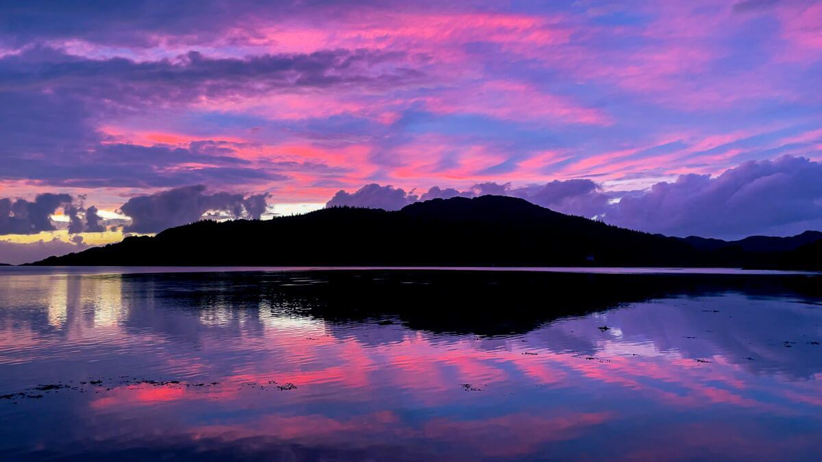 Sunset at Loch Moidart