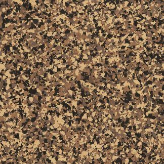 A close up of a brown and black camouflage pattern on a wall.