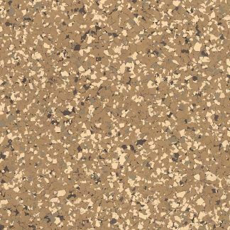 A close up of a brown and white marble floor.