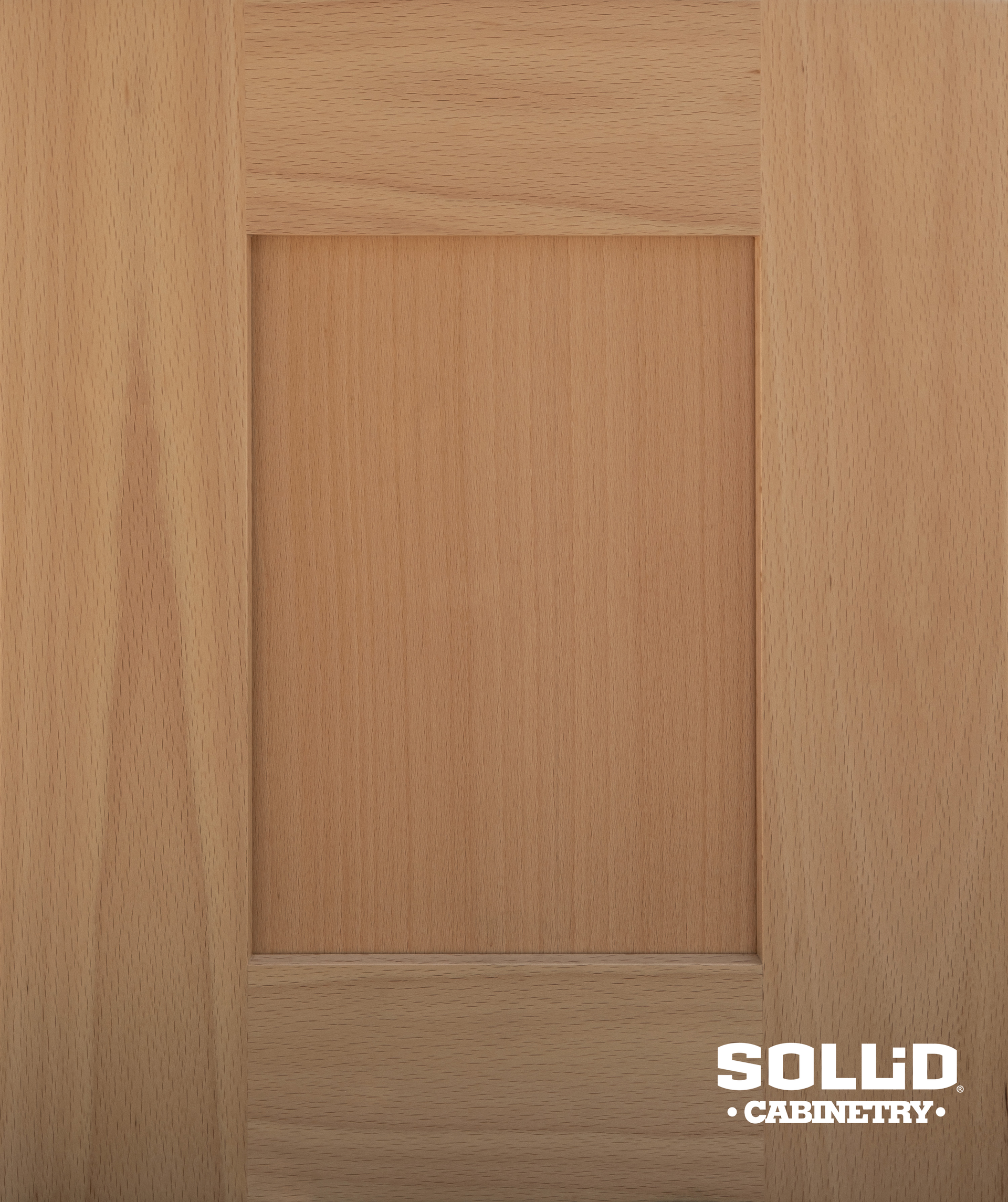 A picture of a solid cabinetry door