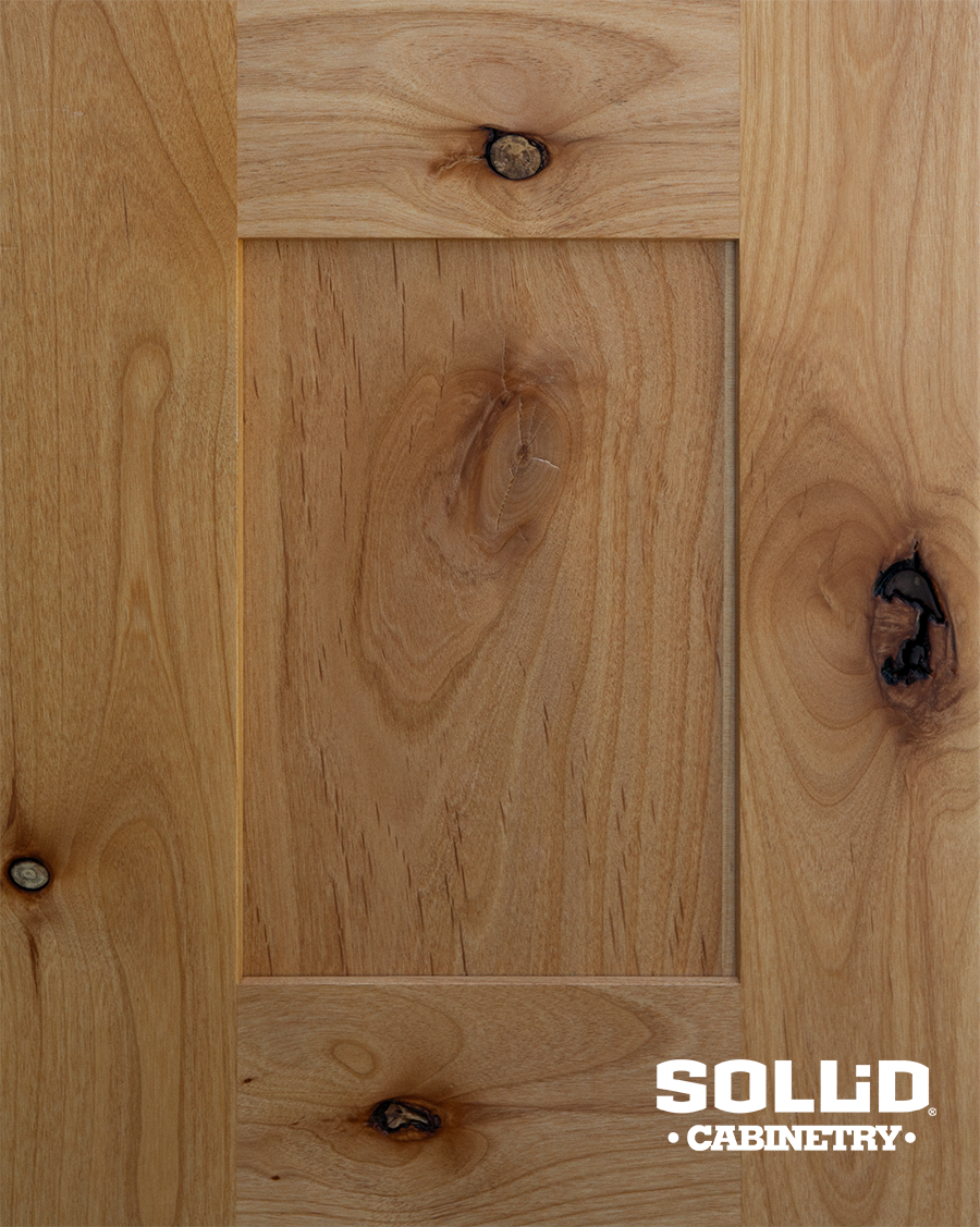 A close up of a solid cabinetry piece of wood