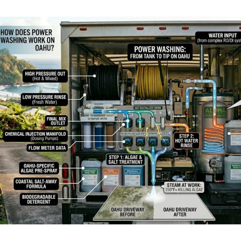 how does power washing work on Oahu