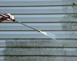 how long after pressure washing can you stain