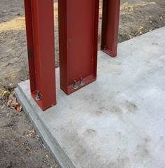 Monolithic Foundation With Steel Column