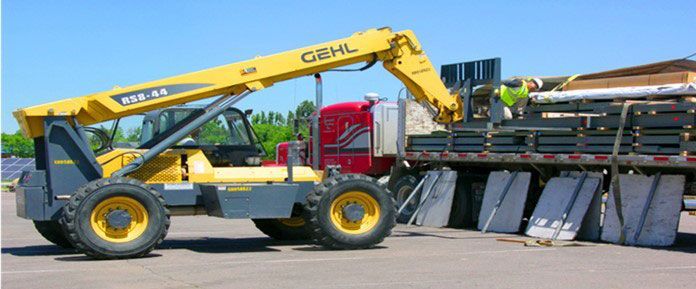 Loading Steels on Truck