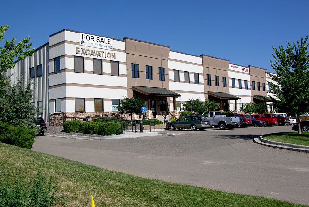 A large building with the word excavation on it