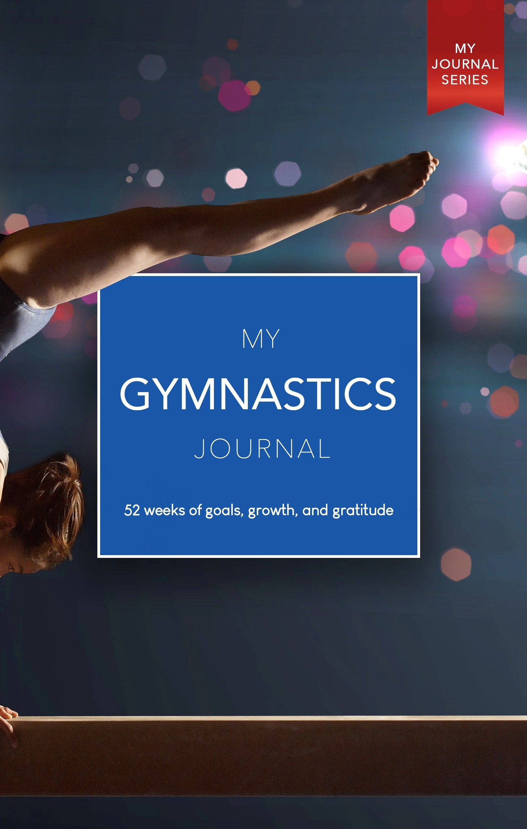 The cover of a book titled my gymnastics journal