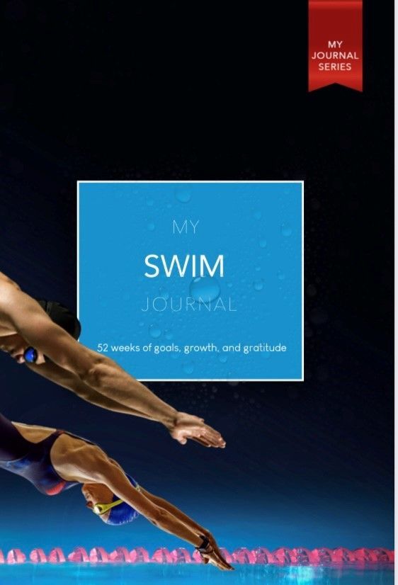 The cover of a book titled my swim journal