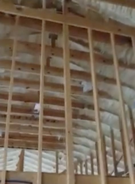 closed cell spray foam installation